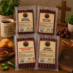 Noah’s Premium Beef Sticks – Original, Chipotle Cheddar, Honey & Spicy Hot