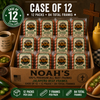 Noah’s 100% Premium All Beef Franks – Case Packs (7 Count • 6 or 12 Packs)