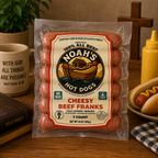 Noah’s 100% Premium All Beef Franks – Case Packs (7 Count • 6 or 12 Packs)