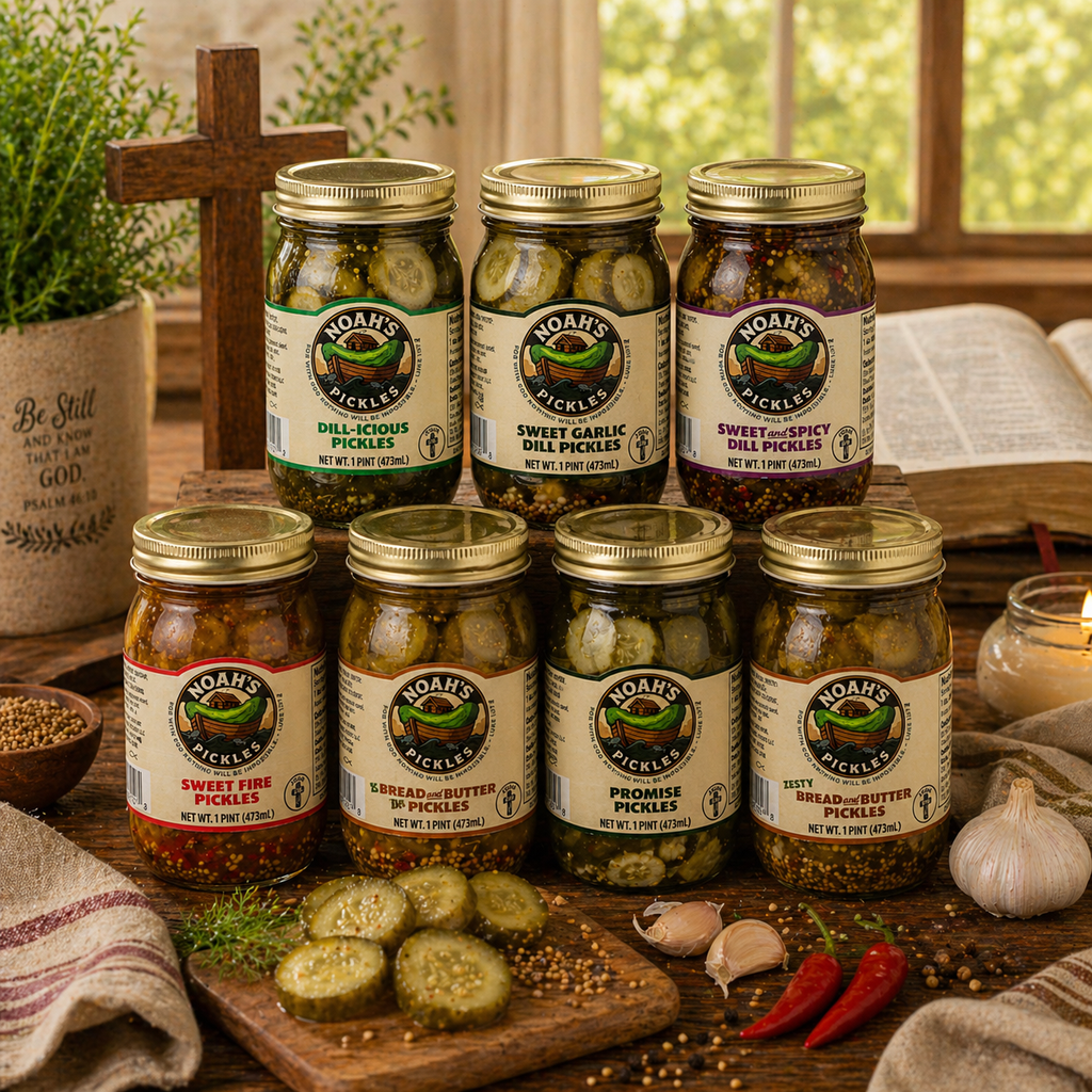 Noah’s Pickles – Gourmet Small-Batch Pickles (Multiple Flavors Available)