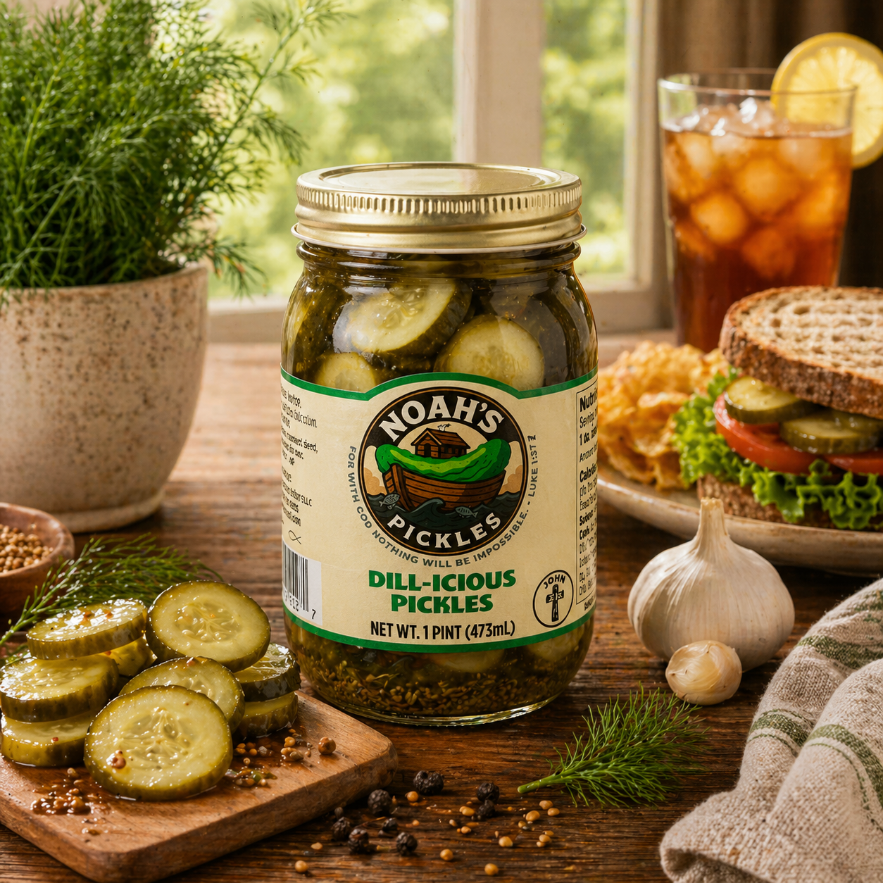 Noah’s Pickles – Gourmet Small-Batch Pickles (Multiple Flavors Available)