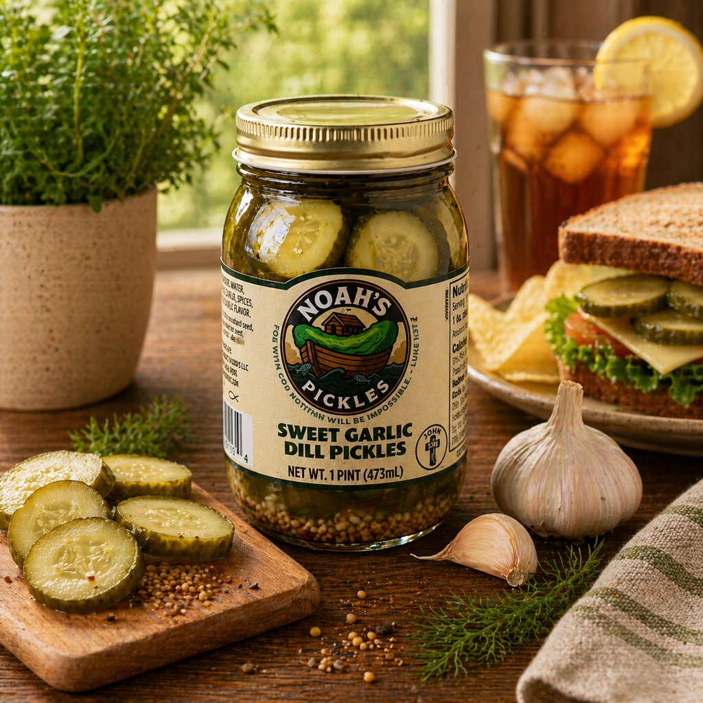 Noah’s Pickles – Gourmet Small-Batch Pickles (Multiple Flavors Available)