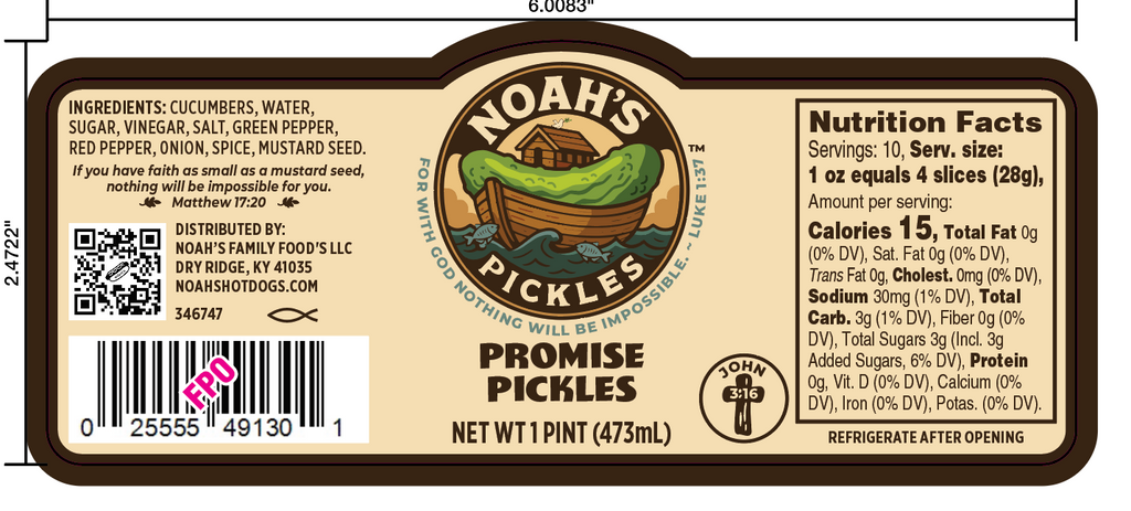 Noah’s Pickles – Gourmet Small-Batch Pickles (Multiple Flavors Available)