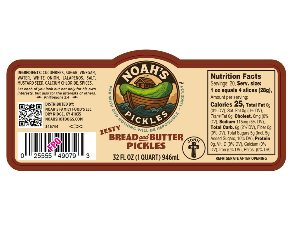 Noah’s Pickles – Gourmet Small-Batch Pickles (Multiple Flavors Available)