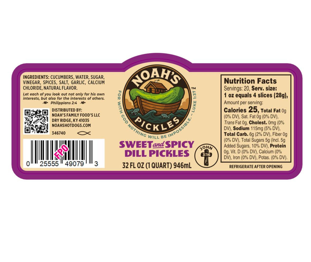Noah’s Pickles – Gourmet Small-Batch Pickles (Multiple Flavors Available)