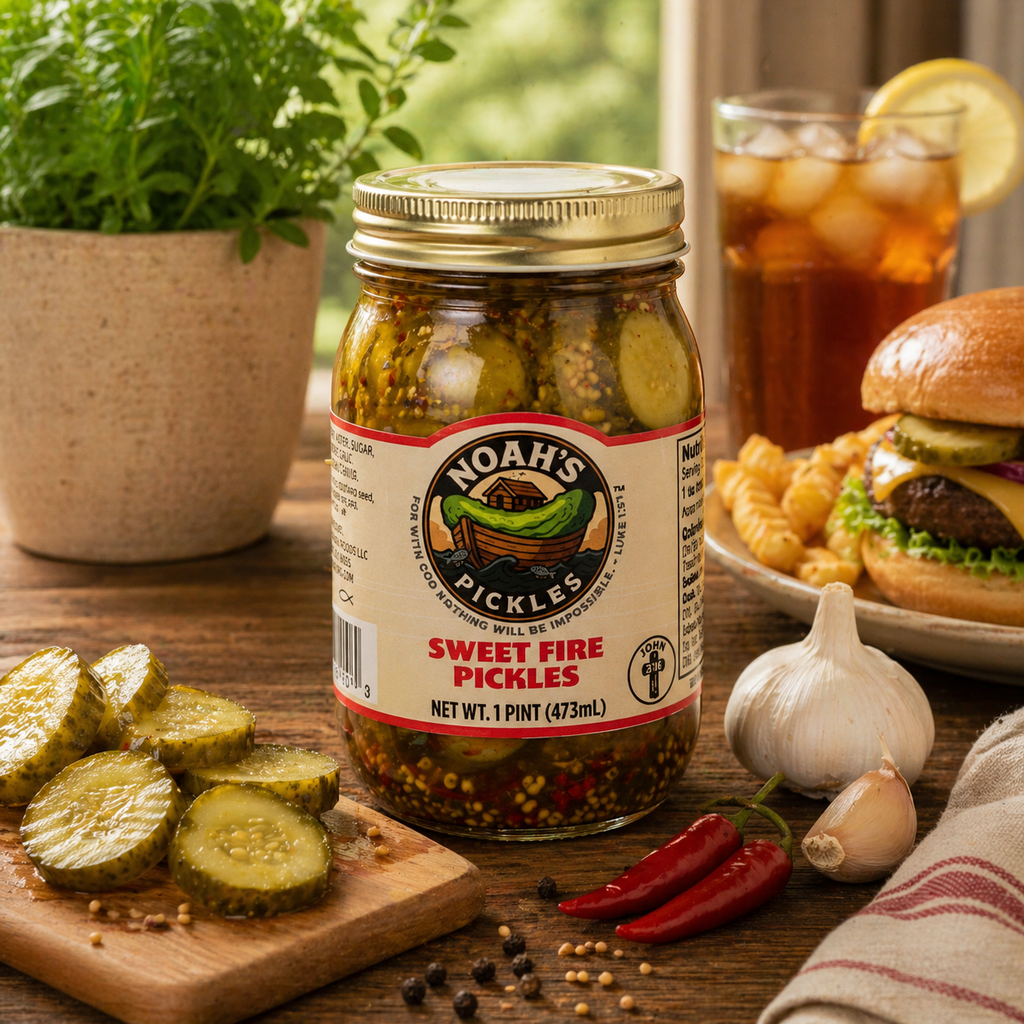 Noah’s Pickles – Gourmet Small-Batch Pickles (Multiple Flavors Available)