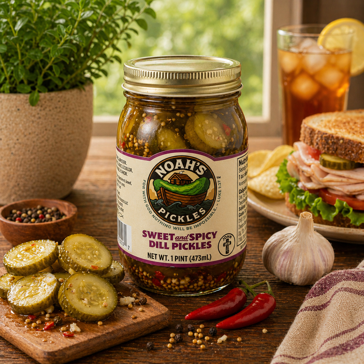 Noah’s Pickles – Gourmet Small-Batch Pickles (Multiple Flavors Available)