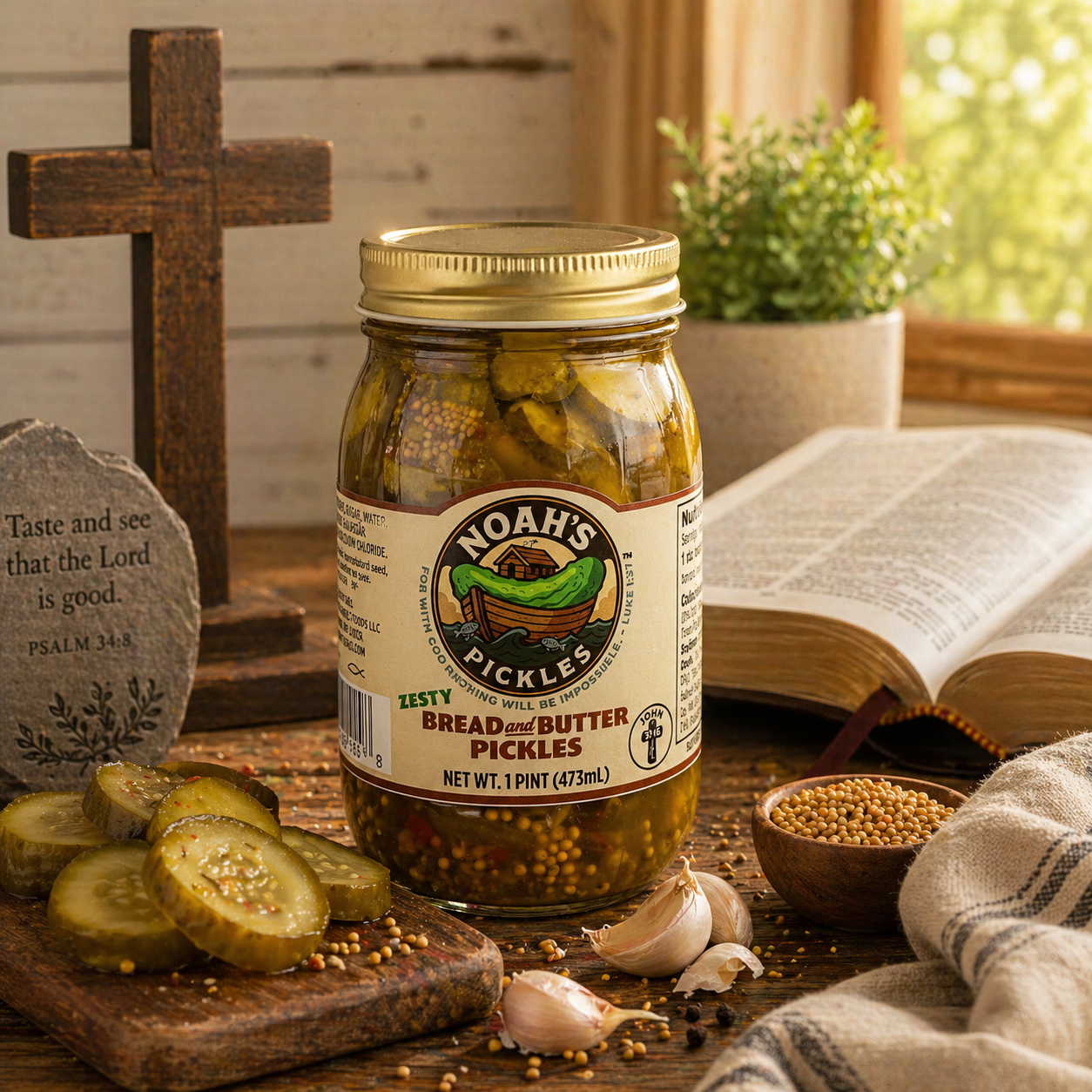 Noah’s Pickles – Gourmet Small-Batch Pickles (Multiple Flavors Available)